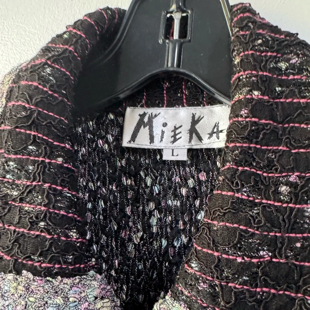 Y2K Vintage Mieka Black and Gray Textured Blazer